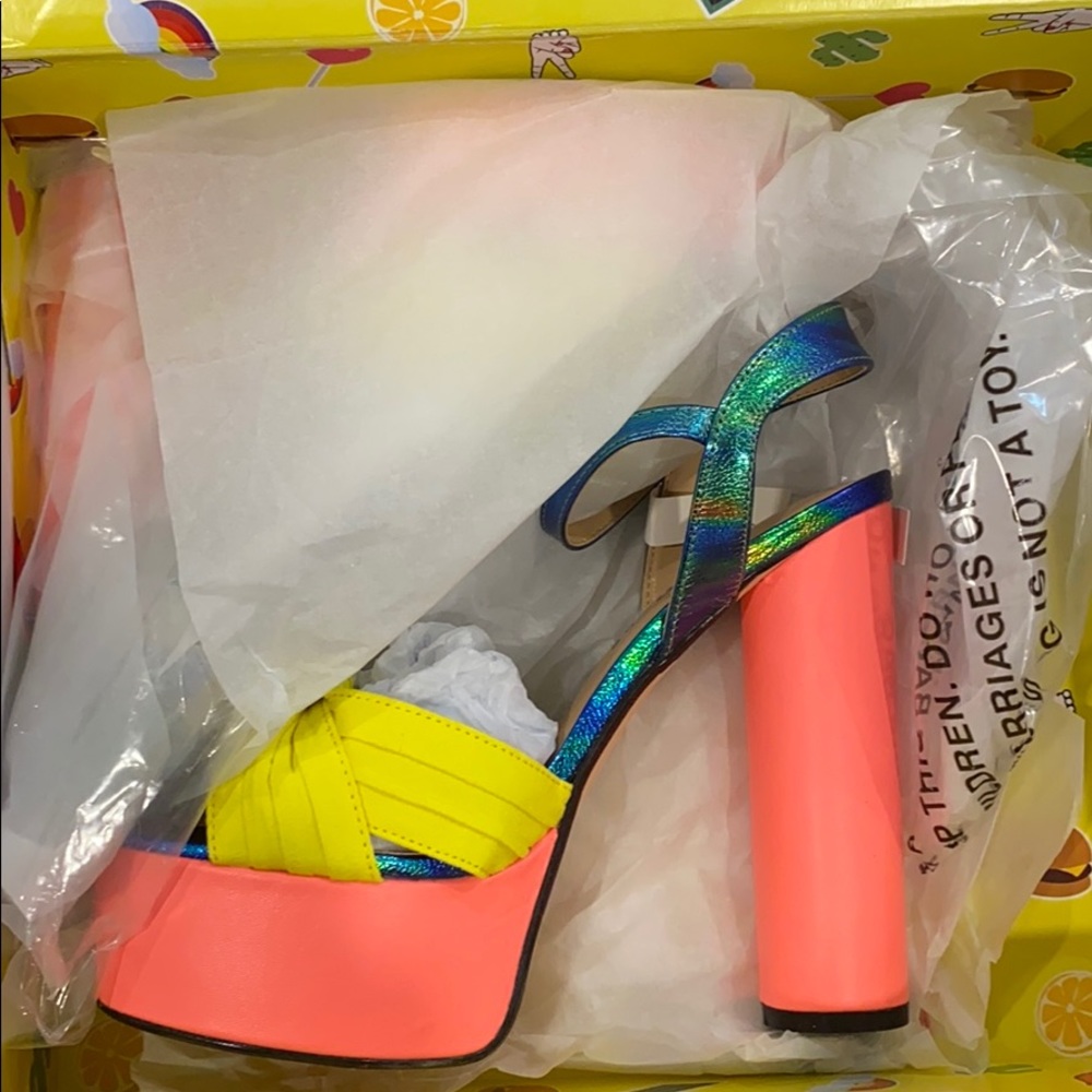 Platform Lemon Drop heels